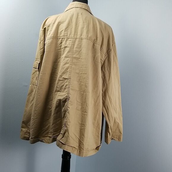 New Look Utility Cargo Jacket 3X Button Front Lightweight Cotton Layering - Picture 8 of 11